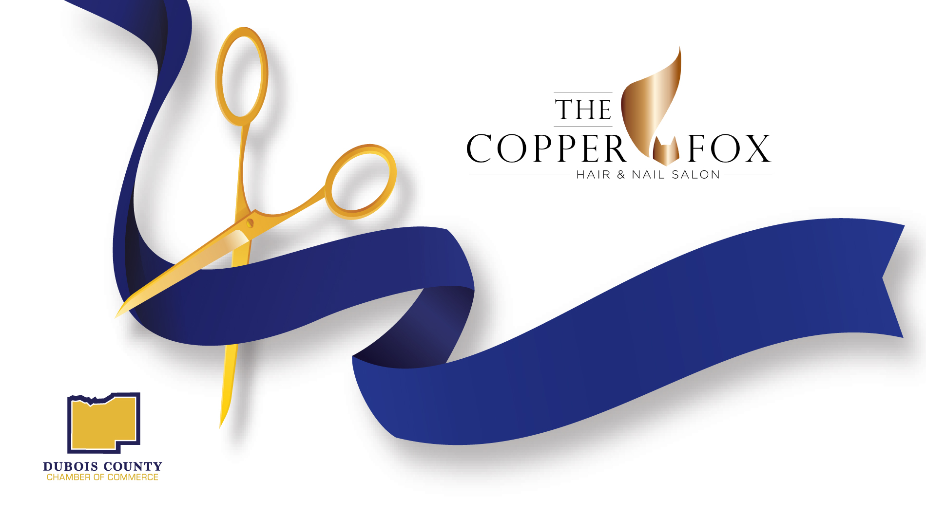 DUBOIS COUNTY CHAMBER HOSTS RIBBON CUTTING FOR COPPER FOX HAIR AND NAIL SALON Dubois County